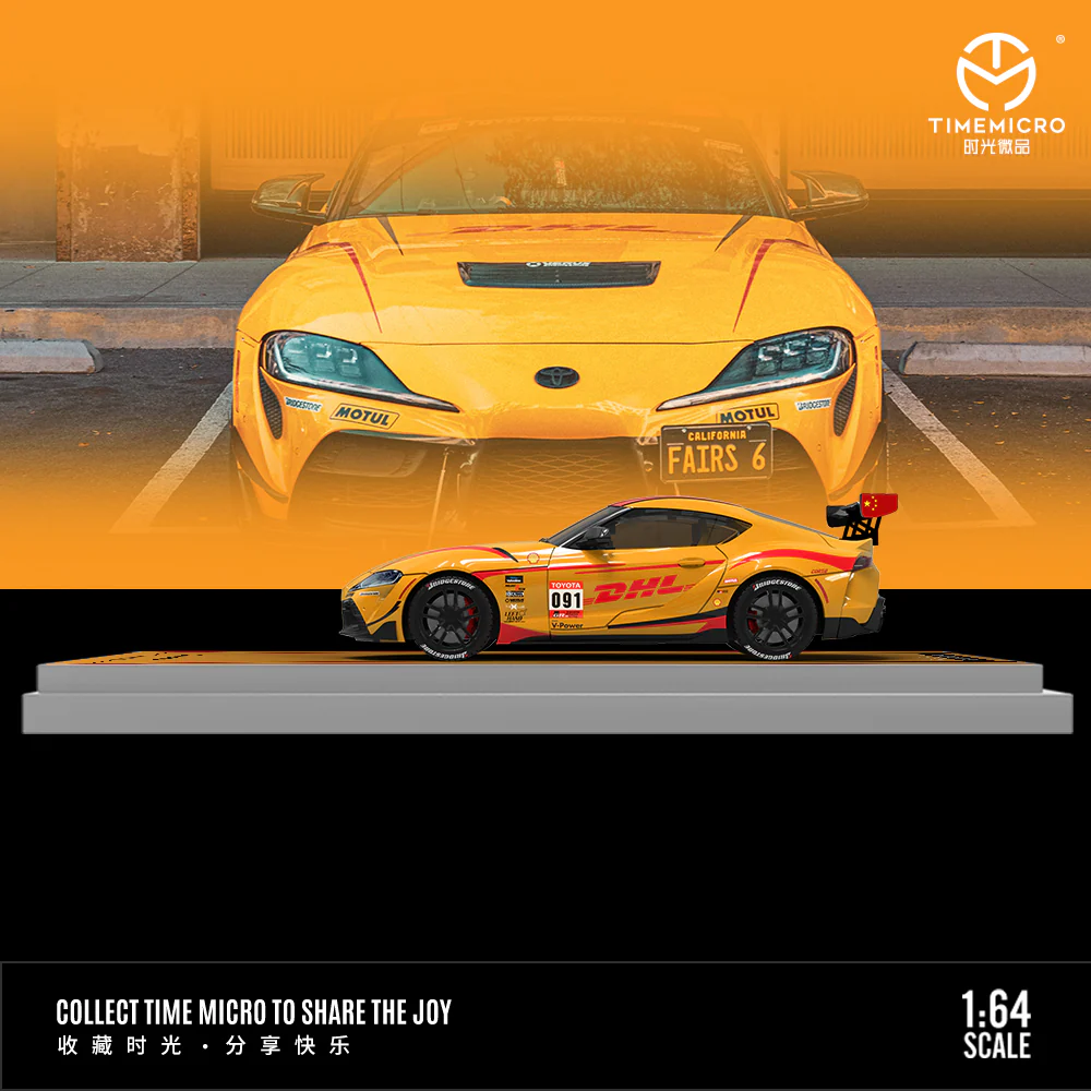 Time Micro Toyota Supra A90 Orange DHL - Limited Edition