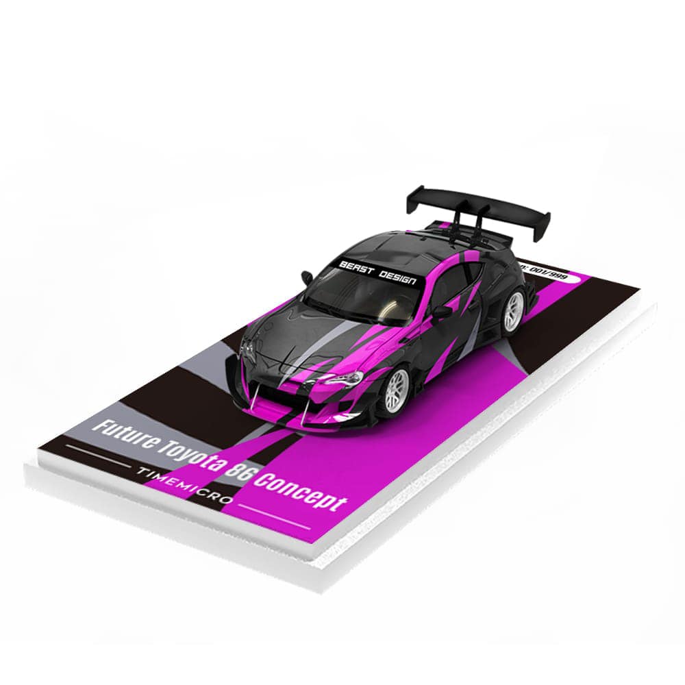 Time Micro Future Toyota 86 Concept Black Purple - Limited Edition