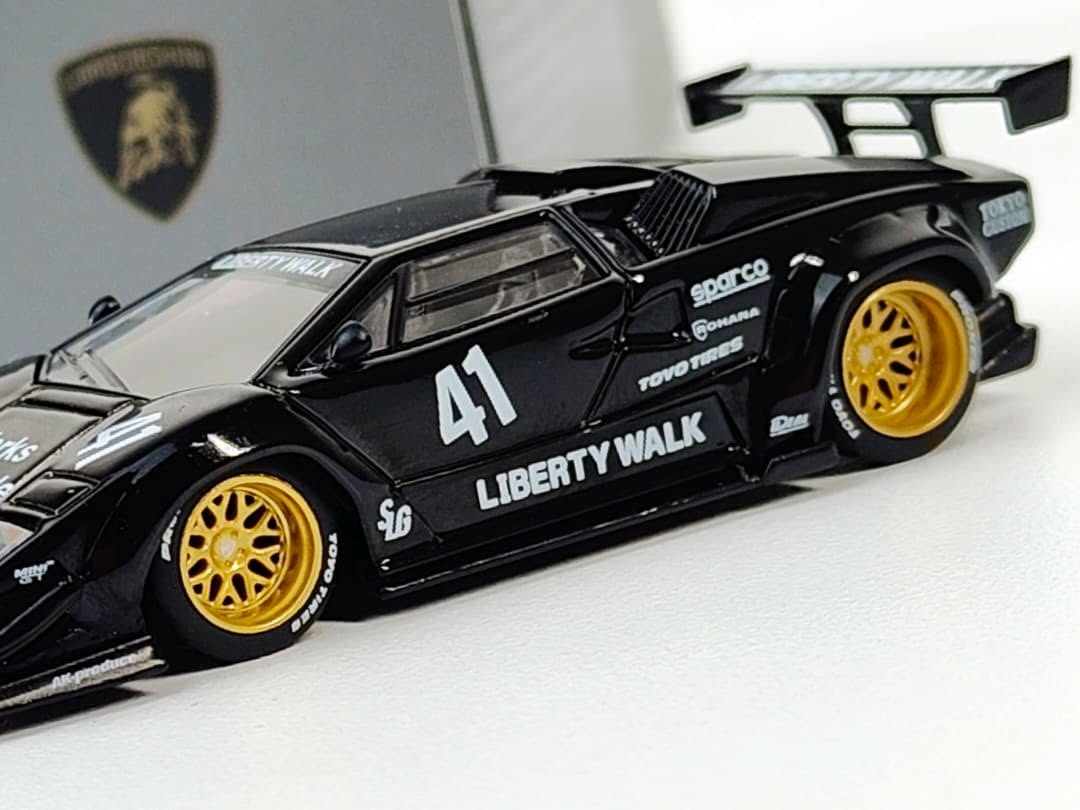 Mini GT Lamborghini Countach LB-WORKS Black #1081