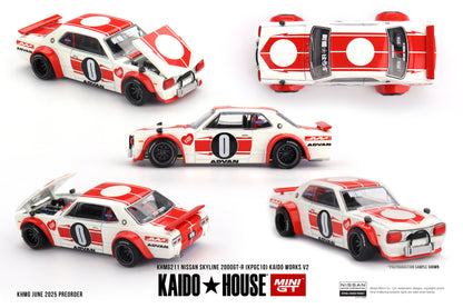 Mini GT - Kaido House Collab Nissan Skyline 2000 GT-R (KPGC 10) Kaido Works V2 #211