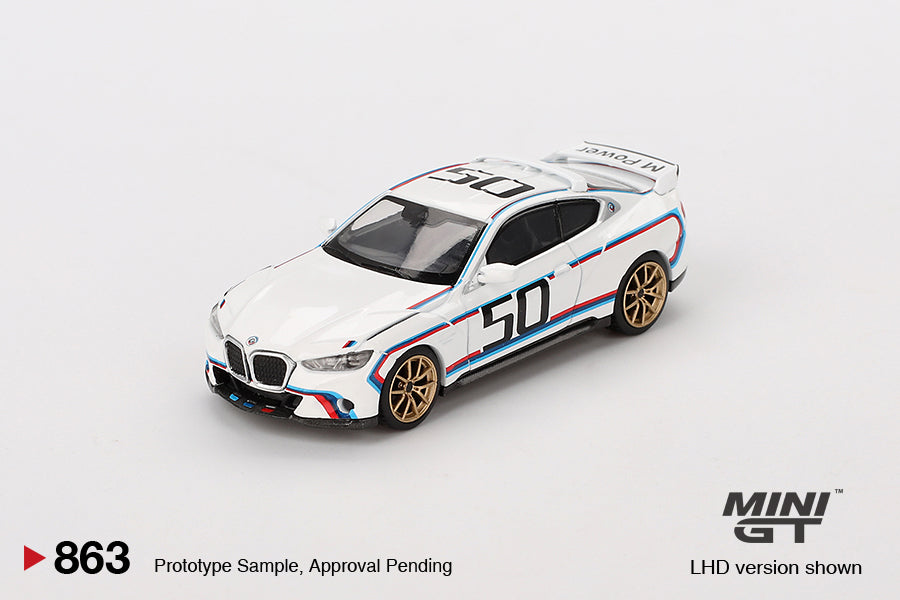 Mini GT BMW 3.0 CSL White #863