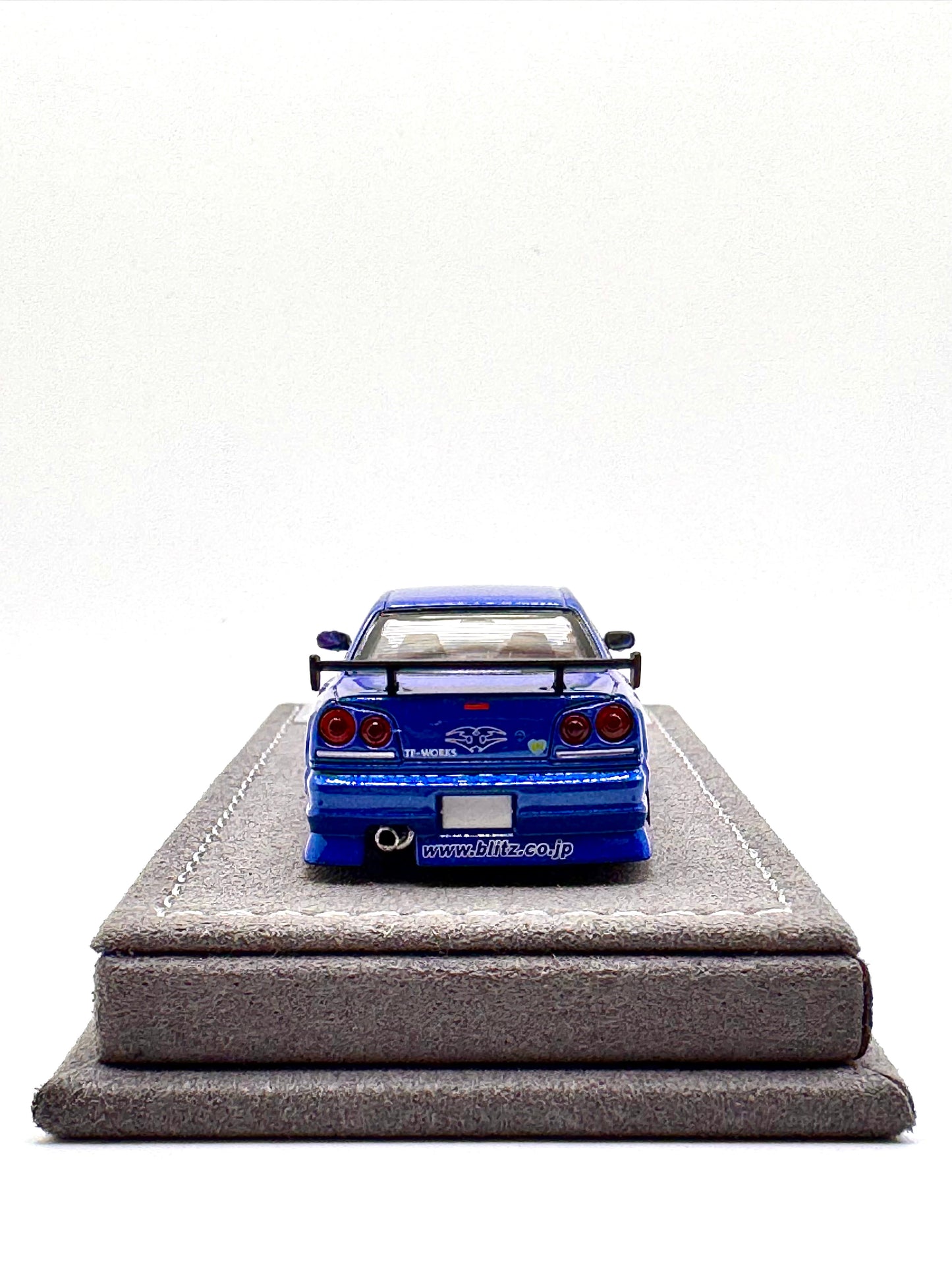 Set of 2 - Mortal Model Nissan Uras ER34 Skyline 25GT-t  Pearl Purple and Blue - Handcraftde Limited Singapore Diecast Expo (SDX) 2025 Exclusive