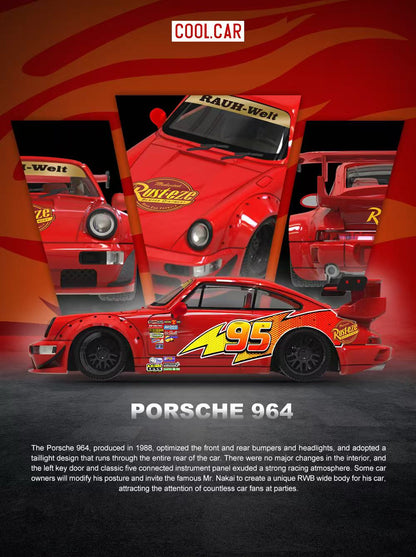 Cool Car Porsche 964 Lightning Mcqueen Livery