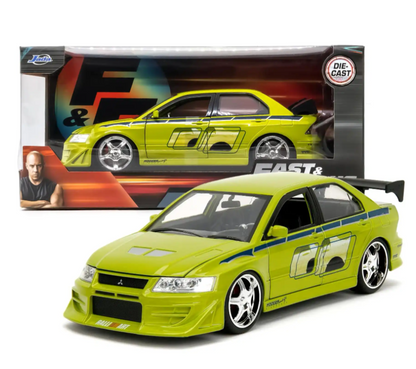 Jada Fast & Furious Brian's Mitsubishi Lancer Evolution VII Green