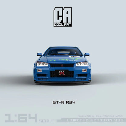Cool Art Nissan Skyline GT-R R34 Blue - Limited Edition