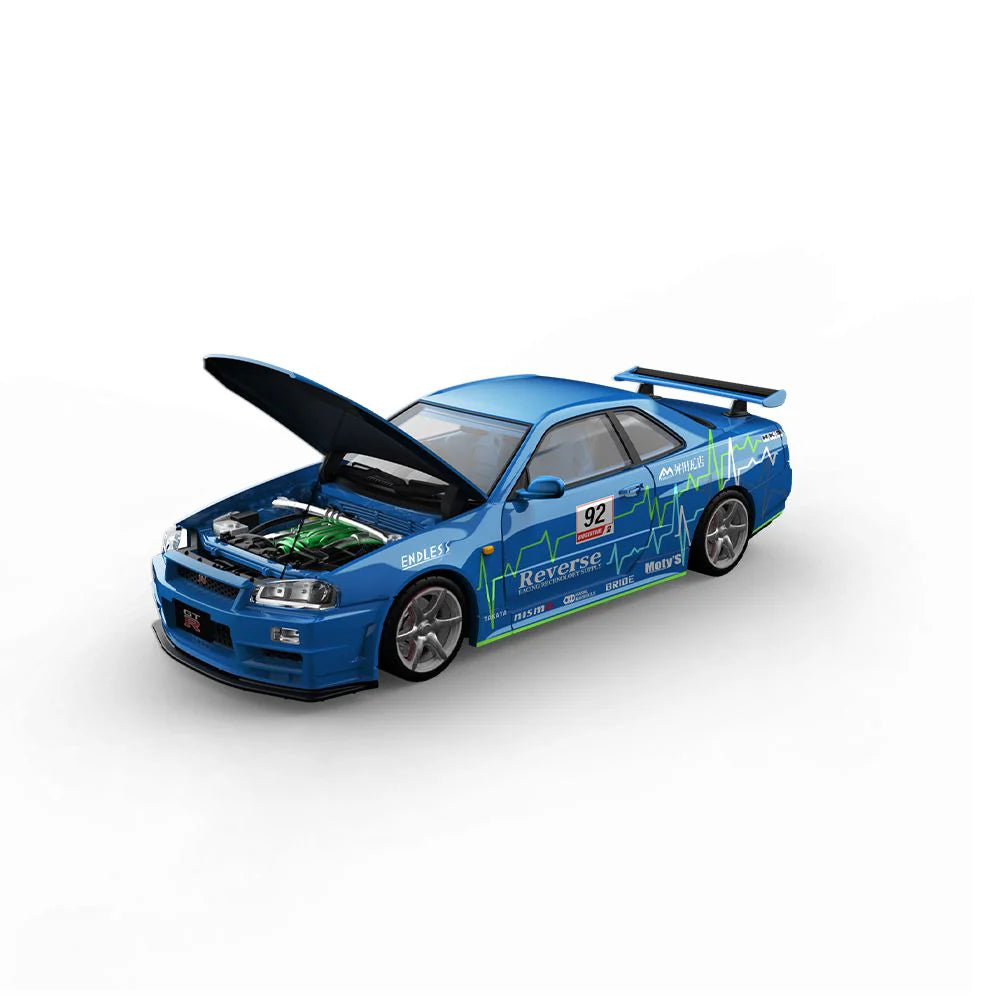 Cool Art Nissan Skyline GT-R R34 Blue - Limited Edition