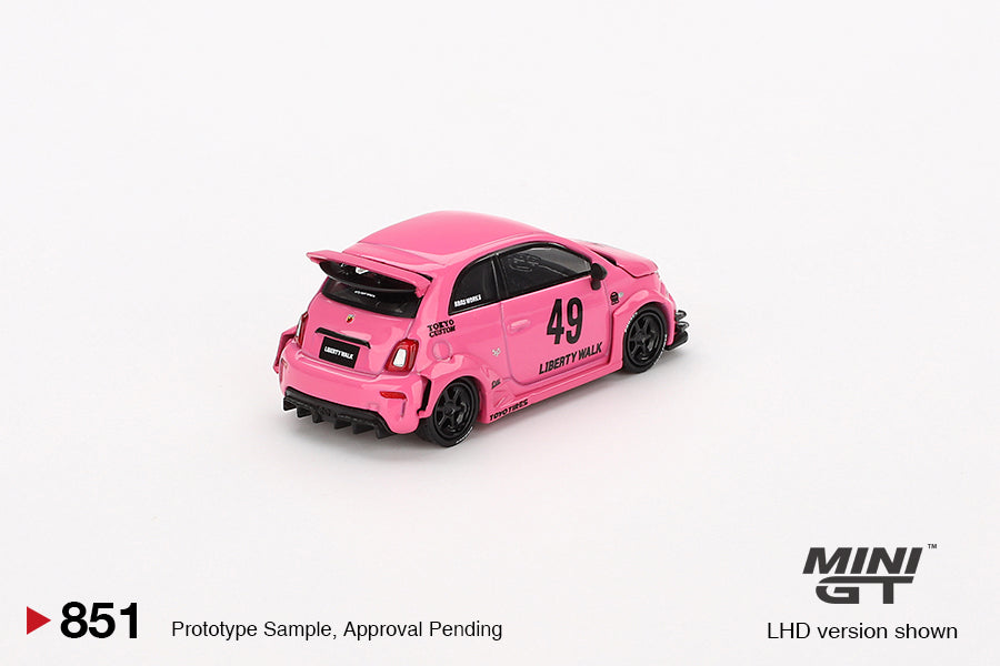 Mini GT LB-WORKS x Abas Works ABARTH 595 Pink #851