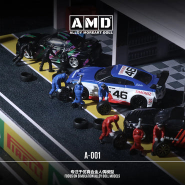 Alloy MoreArt Doll Figure - Car Repair Crew Set Blue