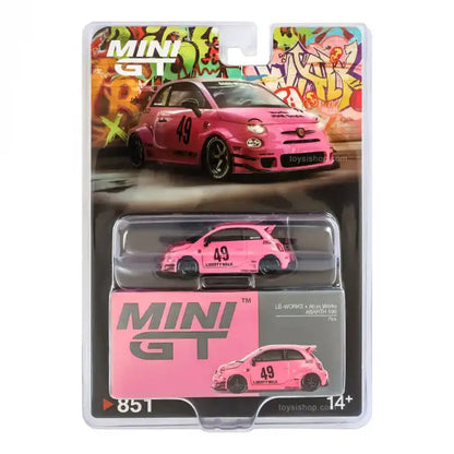 Mini GT LB-WORKS x Abas Works ABARTH 595 Pink #851