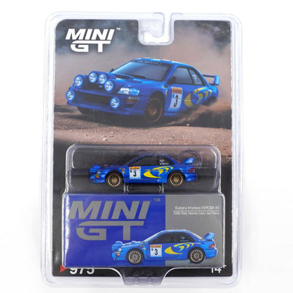 Mini GT Subaru Impreza WRC98 #3 1998 Rally Monte-Carlo 3rd Place #975