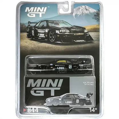 Mini GT Nissan LB-ER34 Super Silhouette SKYLINE Black #844