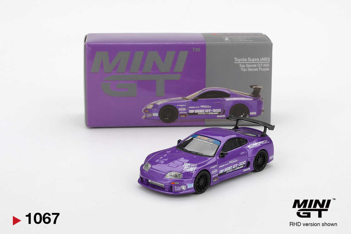 Mini GT Toyota Supra (A80) Top Secret GT-300 Purple #1067